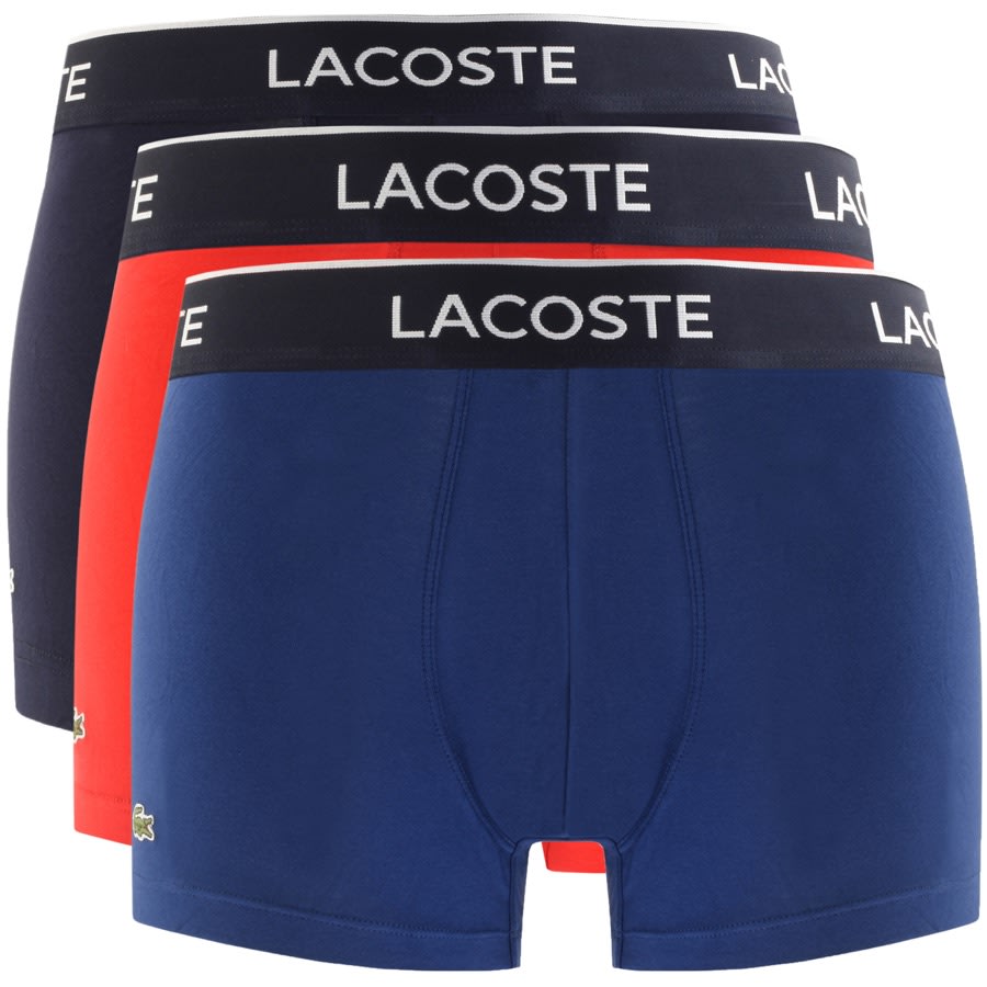 Alternative Image for ProductLacoste Underwear Triple Pack Boxer Trunks Navy1